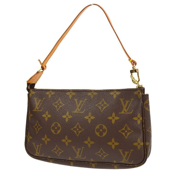 Authenticity Guarantee LOUIS VUITTON POCHETTE ACCESSOIRES HANDBAG PURSE MONOGRAM - Picture 3 of 12